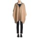 Doubleface Cashmere Shawl Collar Knit Cape