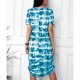 Tie Dye Print Midi Dress