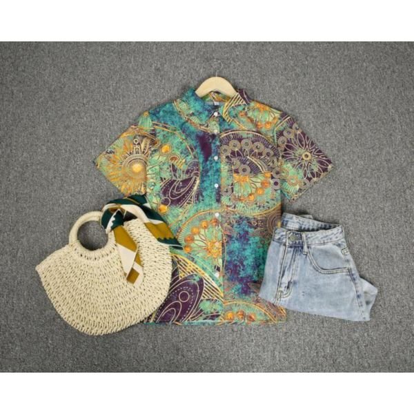 Golden Compass Multicolored Top