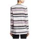 Open Front Striped Cardigan