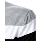 Men's Golf Shirt Striped Zipper Long Sleeve Street Tops Sportswear Casual Fashion Comfortable White