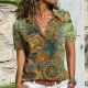 Golden Compass Multicolored Top