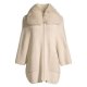 Fox Fur Collar Ottoman Ribbed Cashmere Cardigan