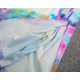 Trendy  Tie Dye Print Thigh-High Side Slit Short Sleeve Maxi Dress