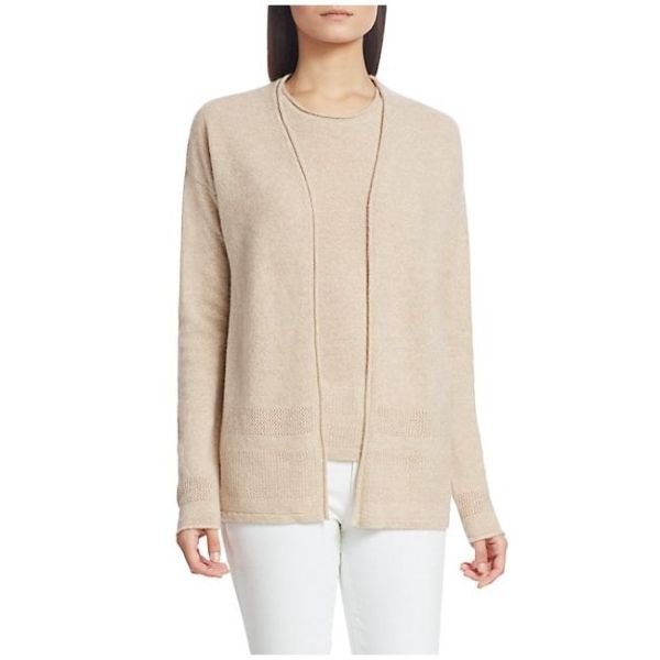 Cashmere Open Cardigan