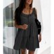 Classy Sleeveless Plain Mini Dress