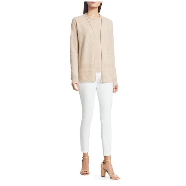 Cashmere Open Cardigan