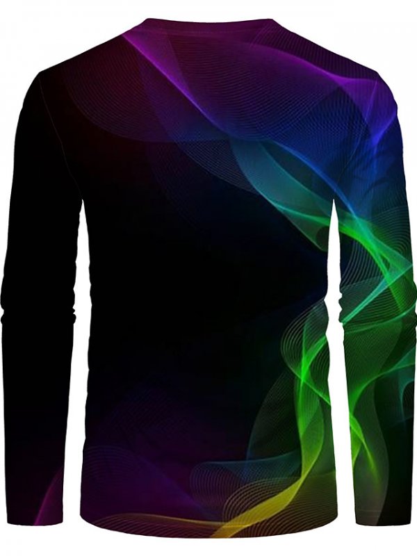 Men's Graphic Optical Illusion Plus Size