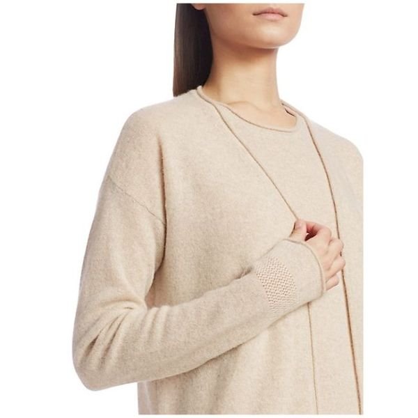 Cashmere Open Cardigan