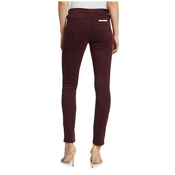 Sateen Mid Rise Cigarette Jeans