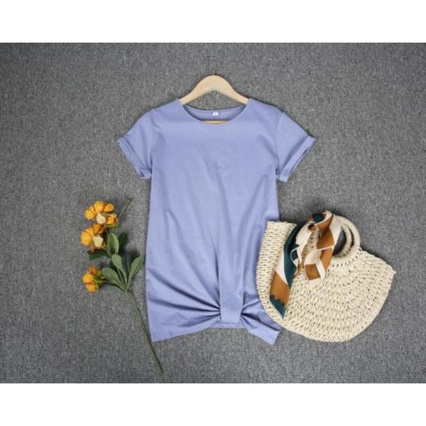 Basic Plain Short Sleeve Top